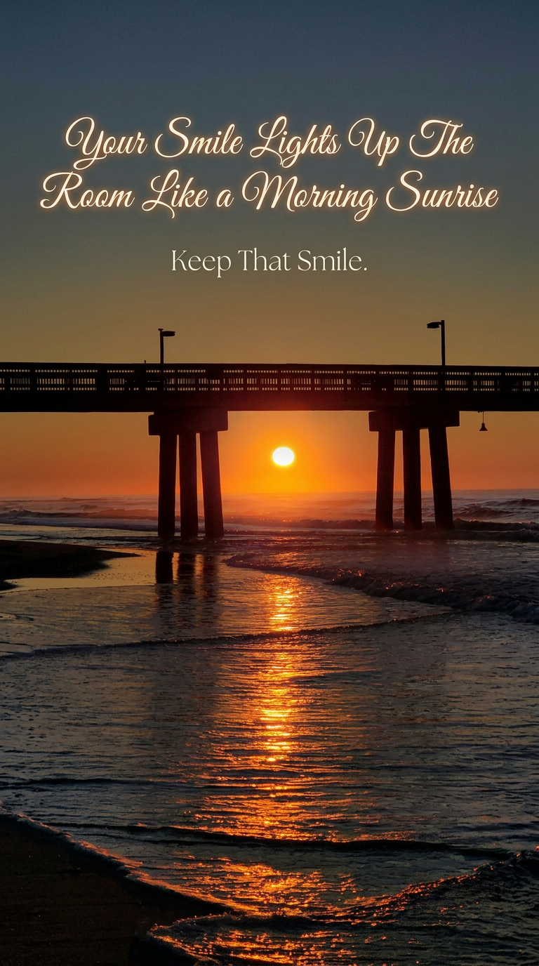 Sunrise over a pier on Green Bay